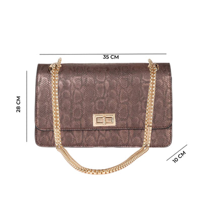 Carlton London Women Handbag - CLLP-914 DK.BROWN
