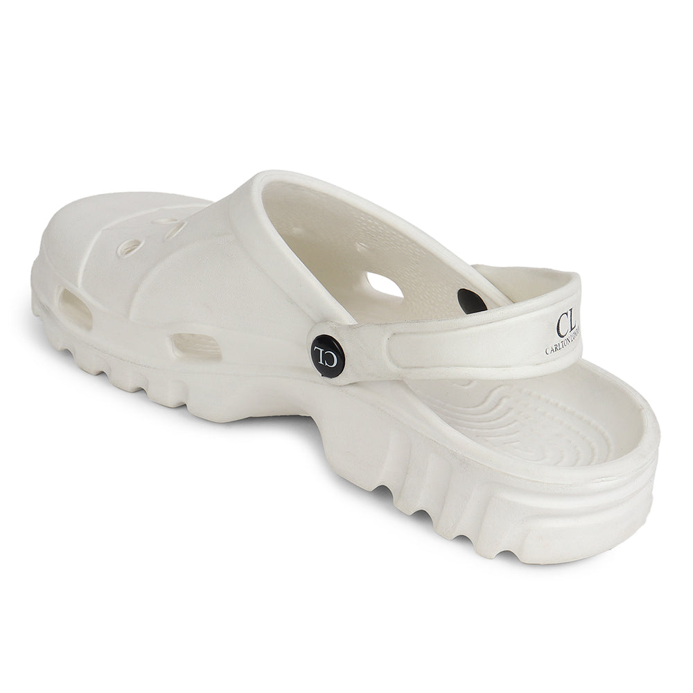Men Perforated Slip On Clogs with Back Strap