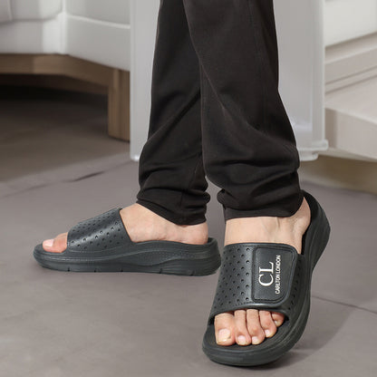 Men Perforated Adjustable Comfort Sliders