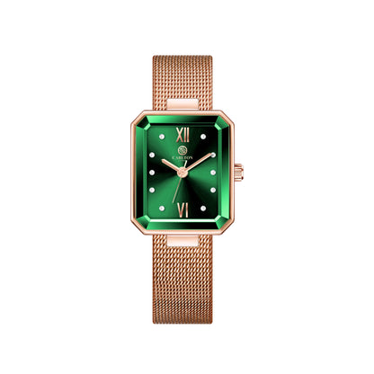 Brixton:  Women Green/Rose Gold Stainless Steel Analog Watch - CLRGMGRN