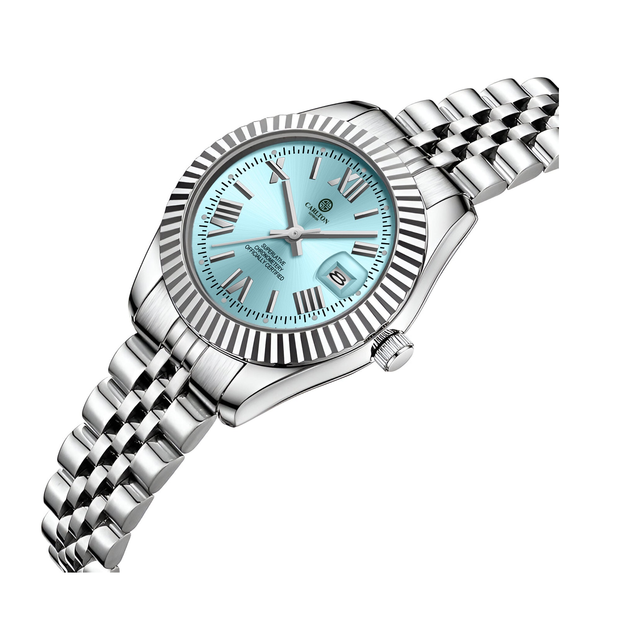 Harper: Mini Blue Stainless Steel Women Analog Watch CLRLW-005