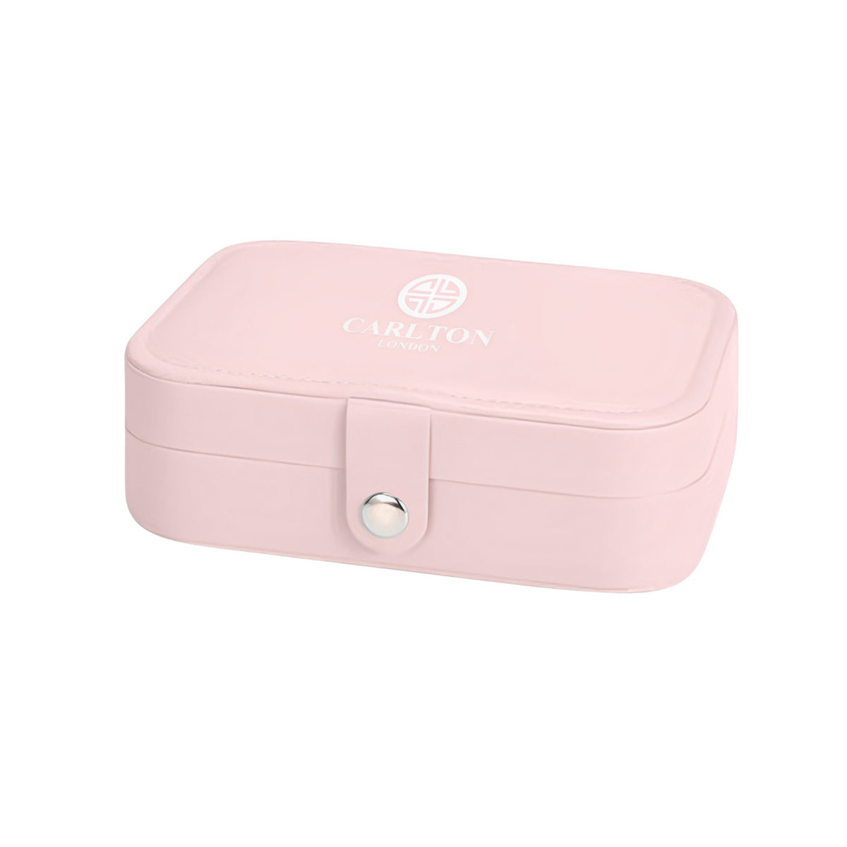 PU Mini Portaable Jewellery Classic Style Squart Peach - CLJW-08