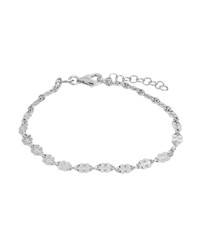 925 Sterling Silver Rhodium Plated Wraparound Bracelet
