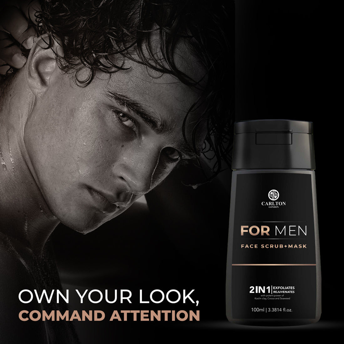 Men Face Scrub + Mask - 100Ml