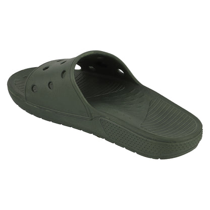 Men Perforated Comfort Solid Slider