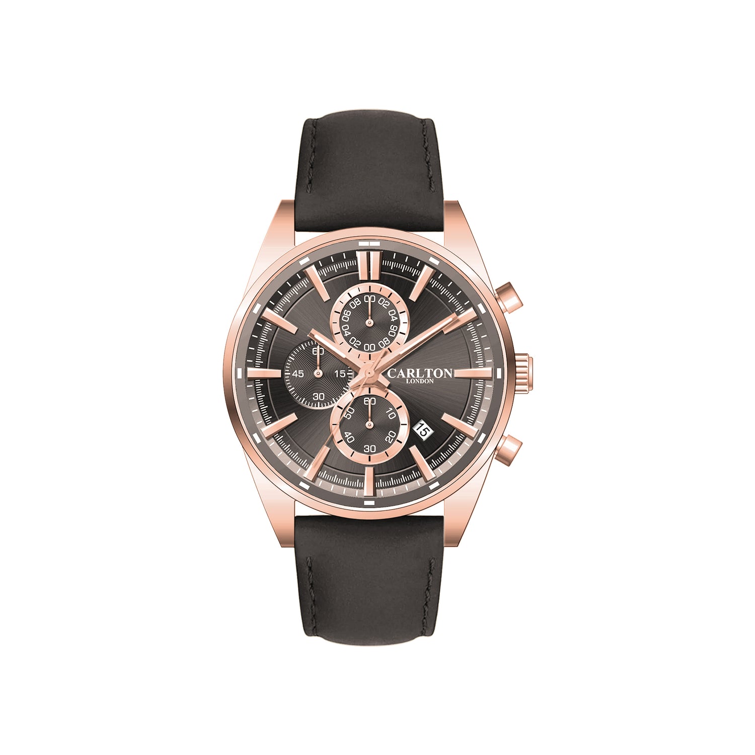 Carlton London Men Windsor Grey Analog Watch CL-WD-GRY