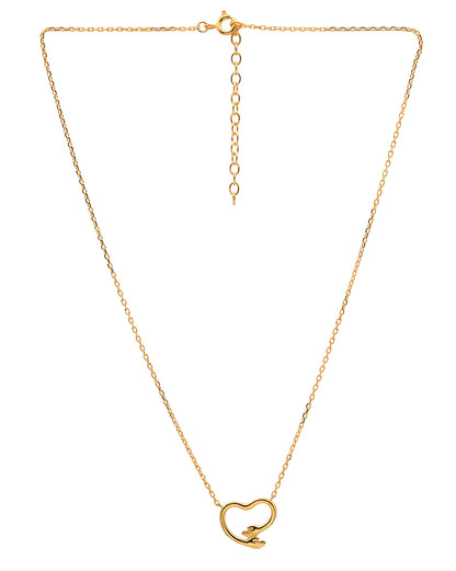 18kt Gold Plated Heart Pendant and Chain