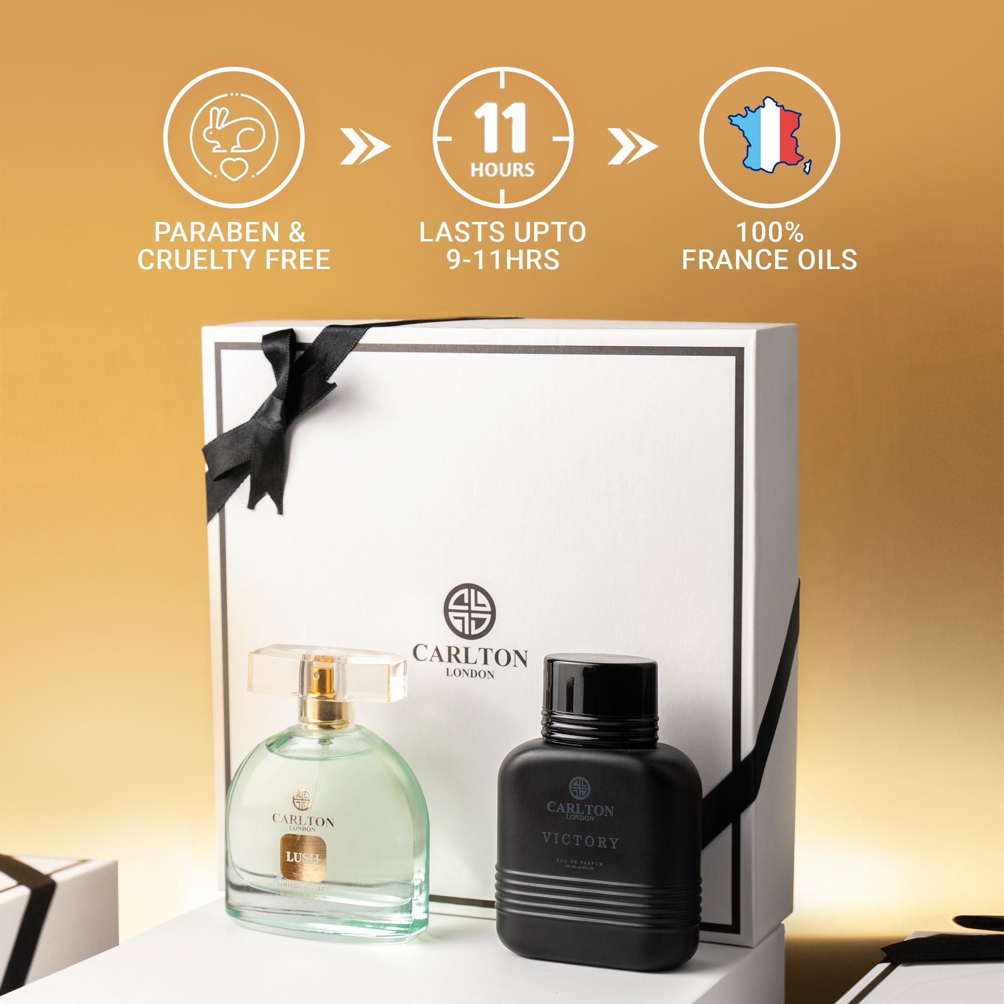 Gift Set Of 2 Women Lush + Men Victory - 100Ml Each