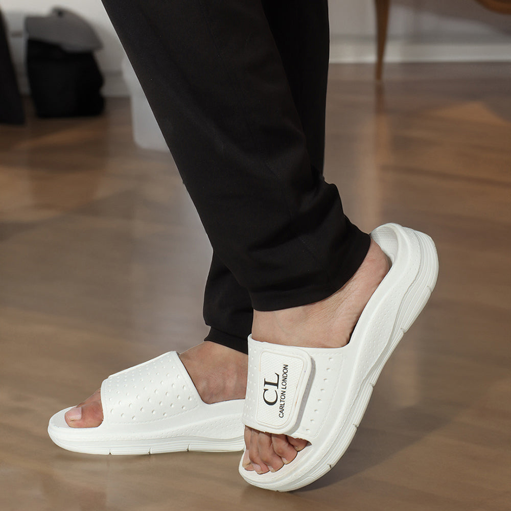 Men Perforated Adjustable Comfort Sliders