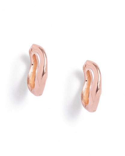 18kt Rose Gold Plated Bold Hoop Earring