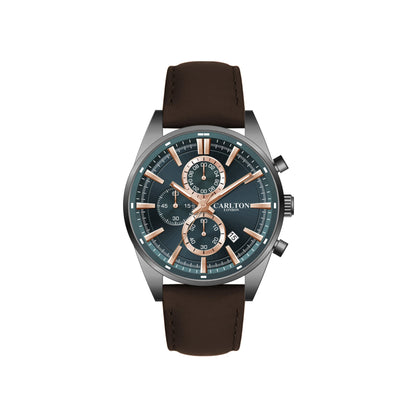 Carlton London Men Windsor Teal Analog Watch CL-WD-609