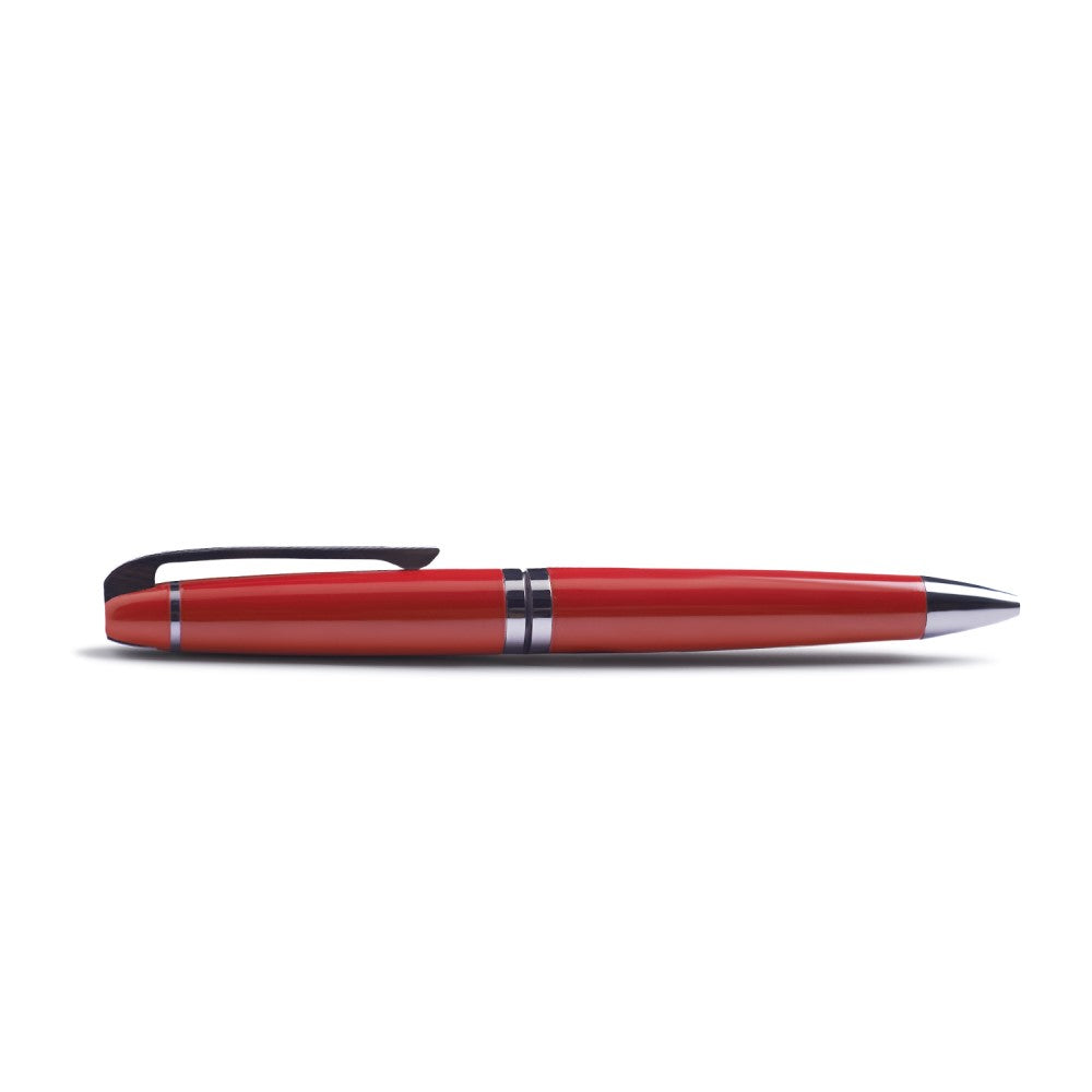 Carlton Red Gun Metal Twist Pen - Sophisticated Elegance with a Twist