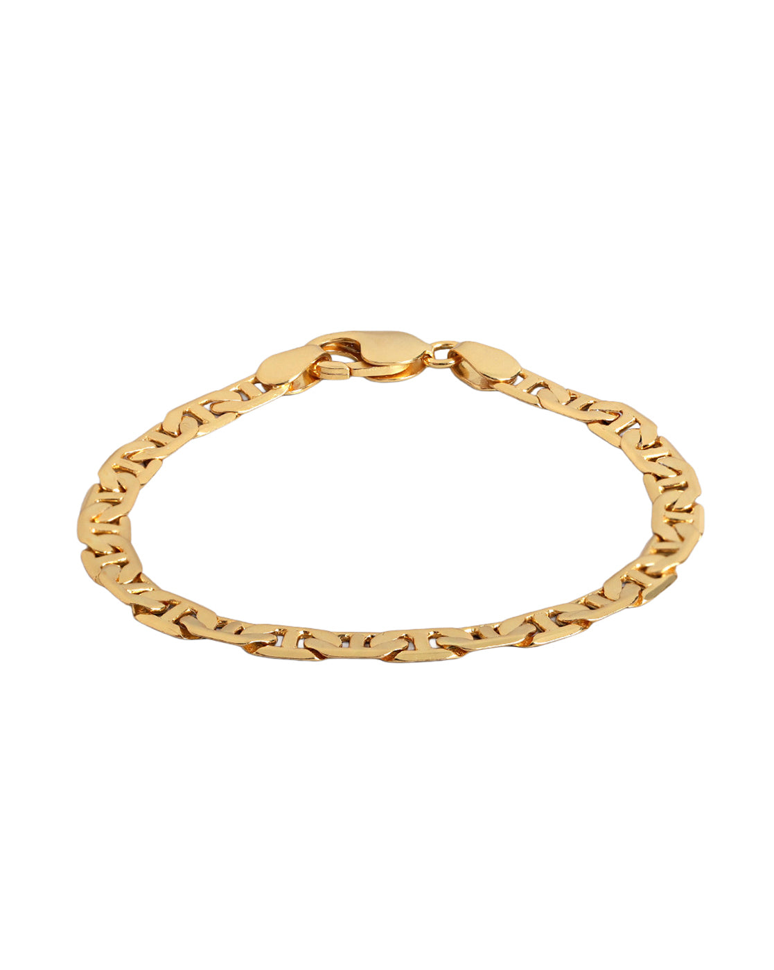 Men 18kt Gold Plated Anchor link Chain Bracelet