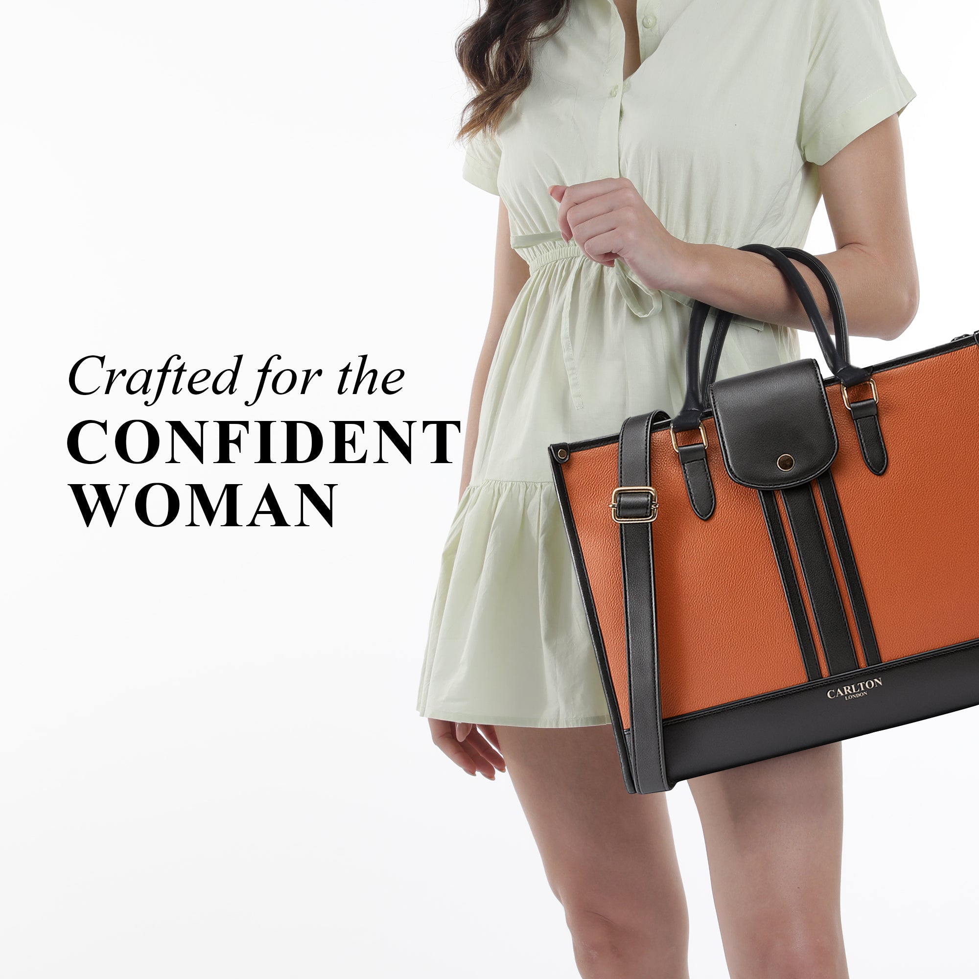 Carlton London Women Handbag - CLLP-1025 TAN/BLACK