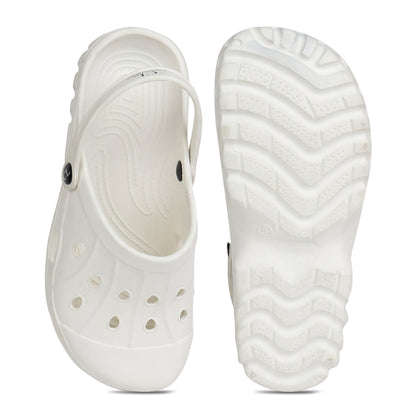 Men Perforated Slip On Clogs with Back Strap