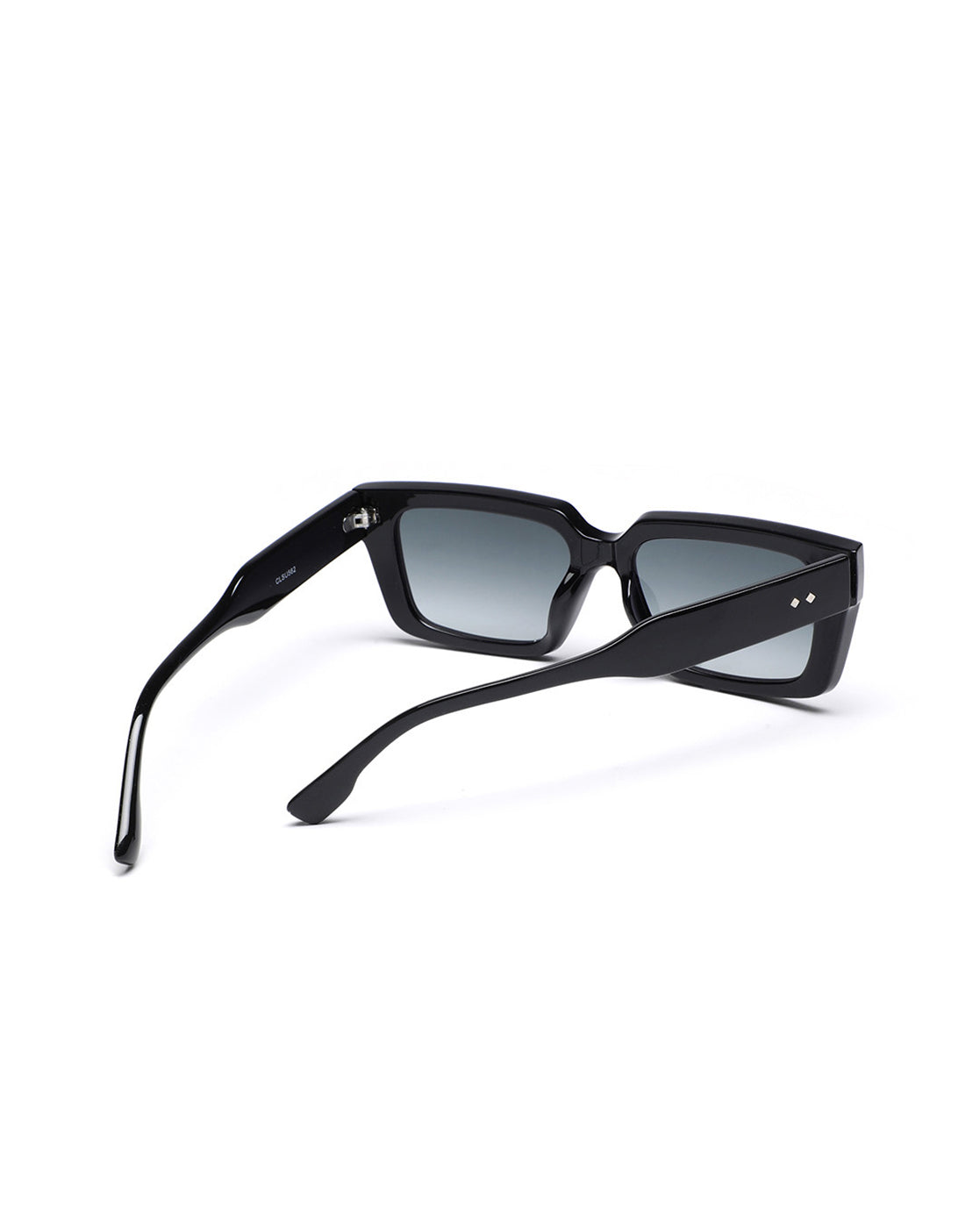 Unisex Black Toned Grey UV Protected Lens Square Sunglasses