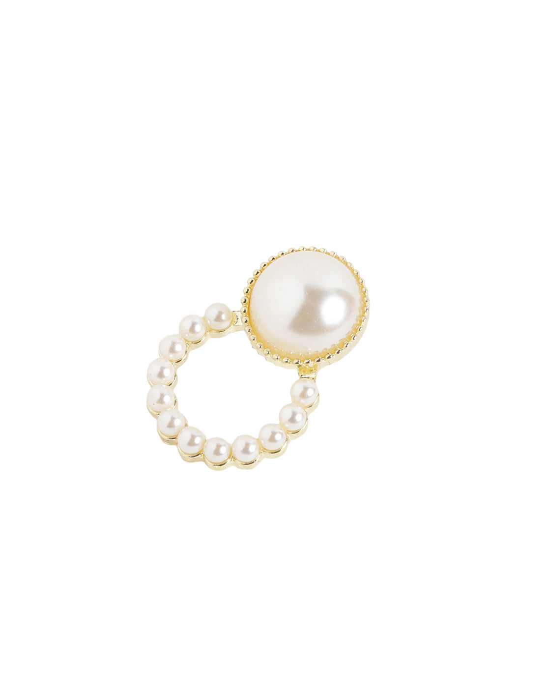 Gold Plated Pearl Multipack Set of 5 Hoops-Studs-Teardrop Organic Earrings