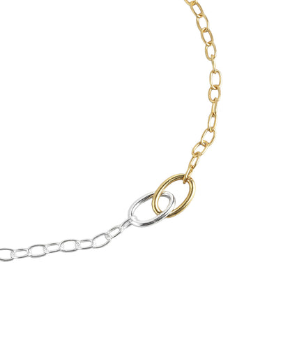 925 Sterling Silver  18kt Gold Plated Rhodium Embalished Anklet