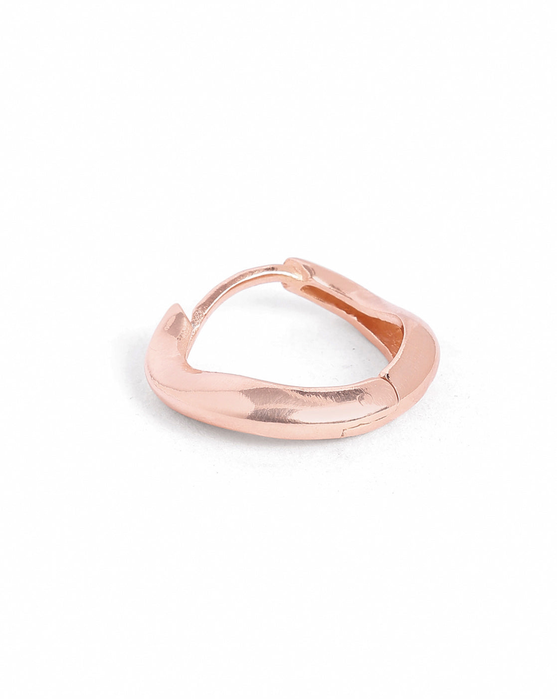 18kt Rose Gold Plated Bold Hoop Earring