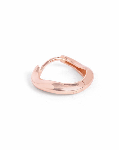 18kt Rose Gold Plated Bold Hoop Earring