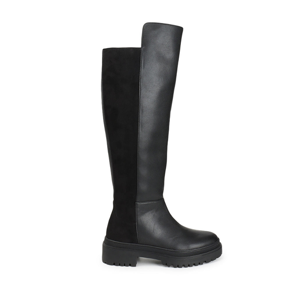 Women Block-Heeled Winter Over-the-Knee Boots