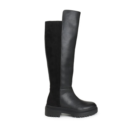 Women Block-Heeled Winter Over-the-Knee Boots