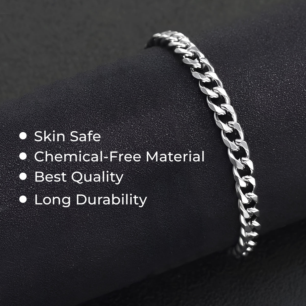 Braided Silver Men&