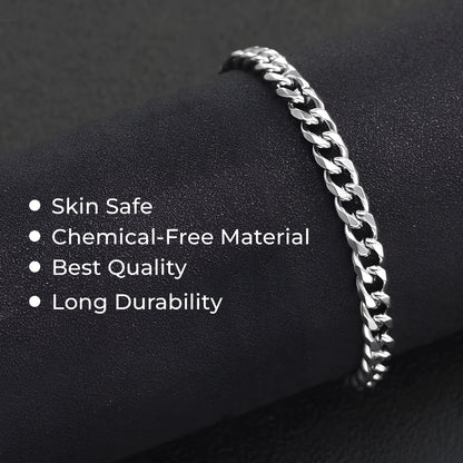 Braided Silver Men&