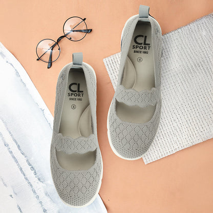 Women Mesh Flyknit Slip-On Lightweight Shoes