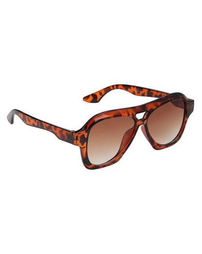 Women Tortoise Shell UV Protected Brown Lens Oversized Sunglasses