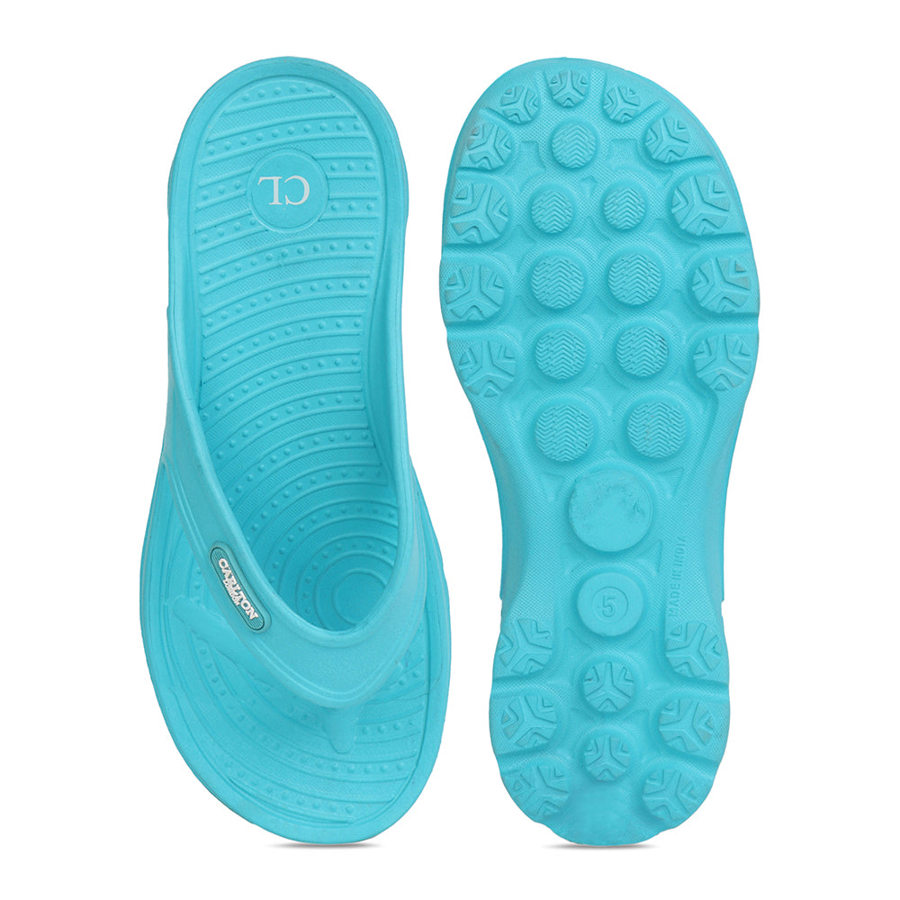 Women Fuchsia Comfortable Wedge Flip Flops