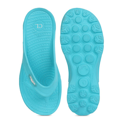 Women Fuchsia Comfortable Wedge Flip Flops