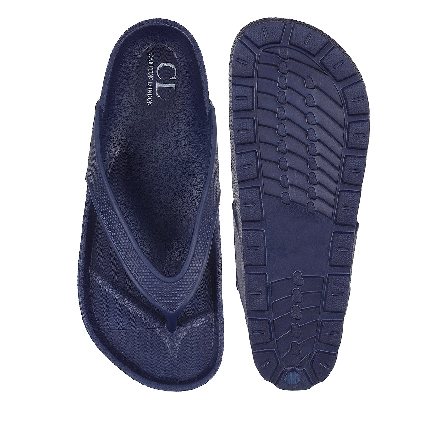 Men Textured Comfort Thong Sandals