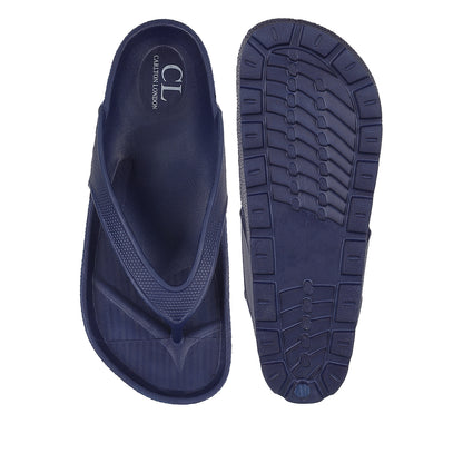 Men Textured Comfort Thong Sandals