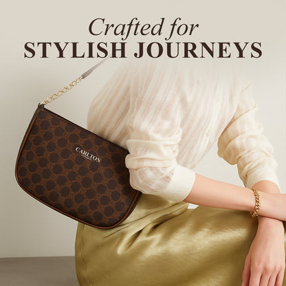 Carlton London Women Handbag - CLLP-903 DARK BROWN