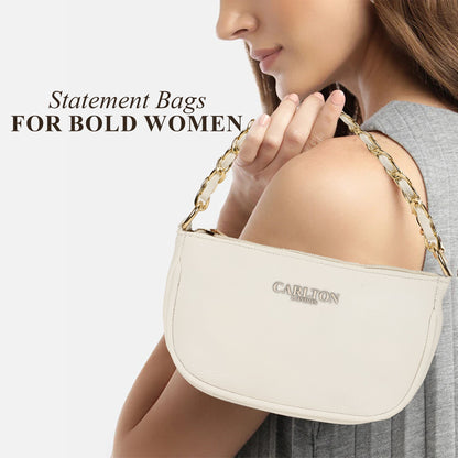 Carlton London Women Handbag - CLLP-905 WHITE