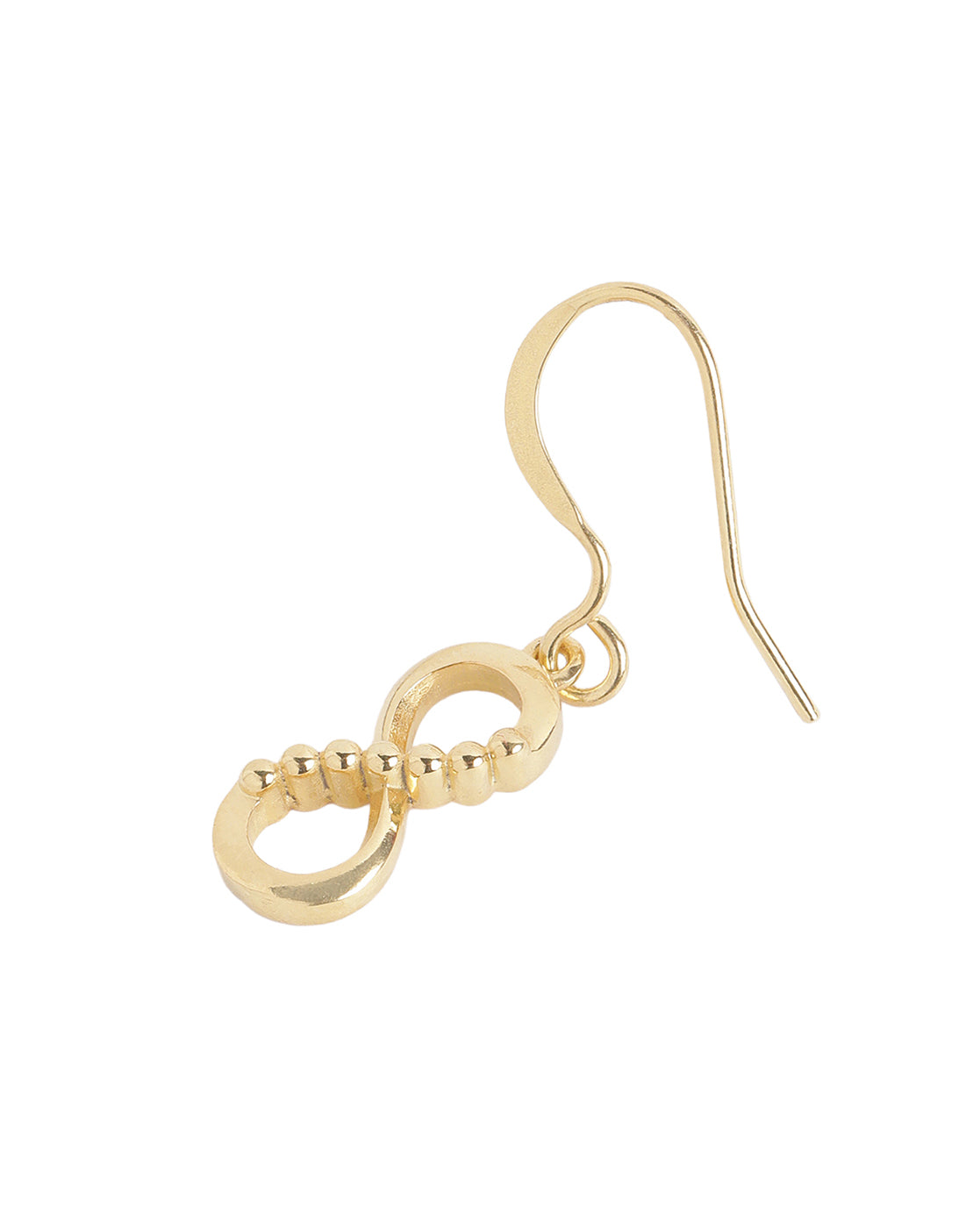 18kt Gold Plated Infinity Drop Earring