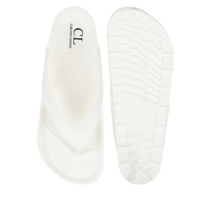 Men Textured Comfort Thong Sandals