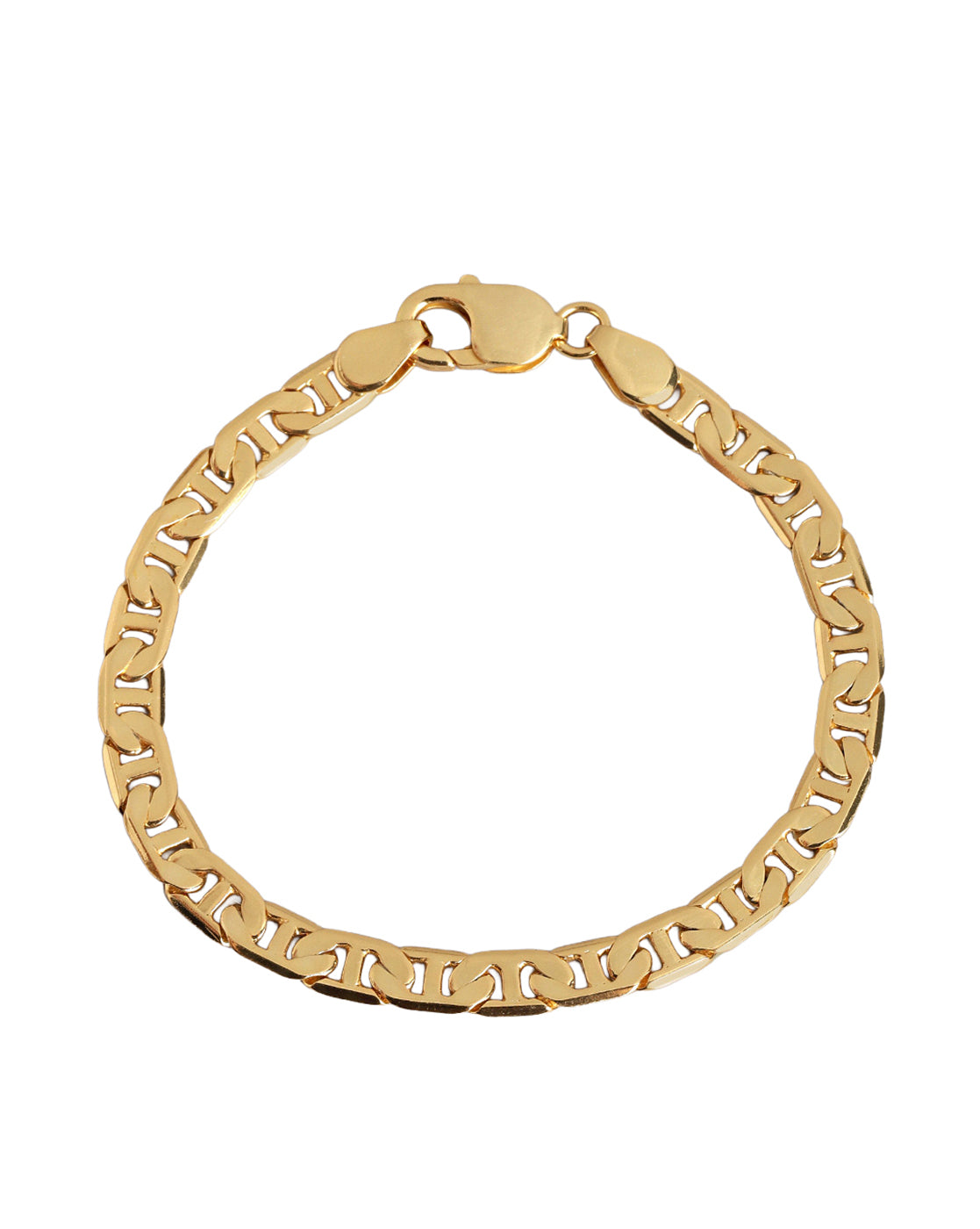 Men 18kt Gold Plated Anchor link Chain Bracelet