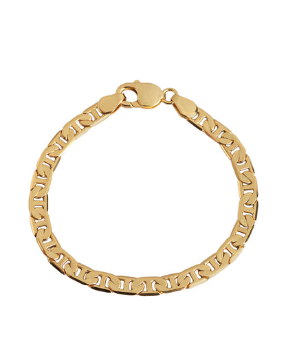 Men 18kt Gold Plated Anchor link Chain Bracelet
