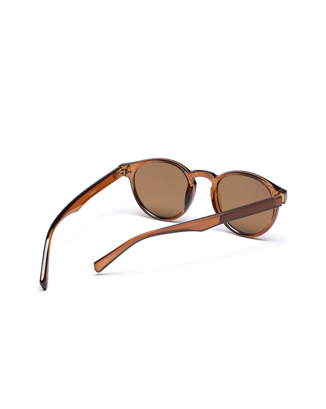 Unisex Brown Toned Brown UV Protected Lens Oval Sunglasses