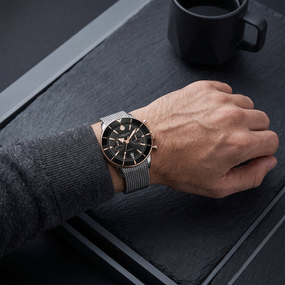 Carlton London Men Momentum Black Analog Watch - CL-MT-BLK