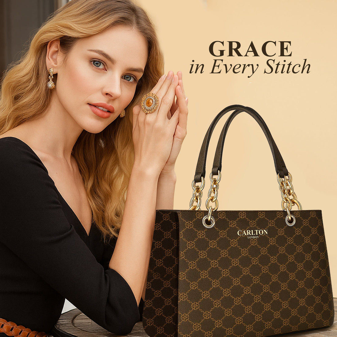 Carlton London Women Handbag - CLLP-979 BROWN