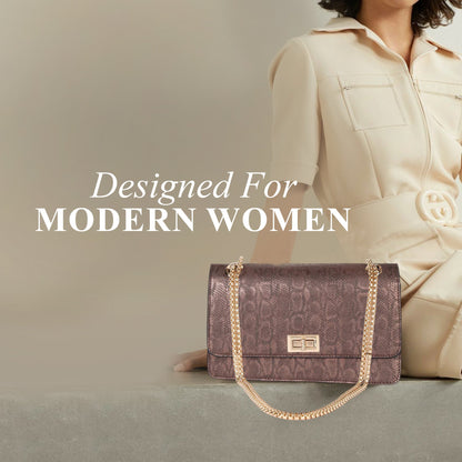 Carlton London Women Handbag - CLLP-914 DK.BROWN