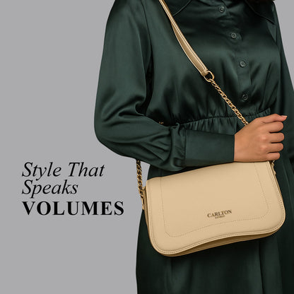 Carlton London Women Handbag - CLLP-959 CREAM_