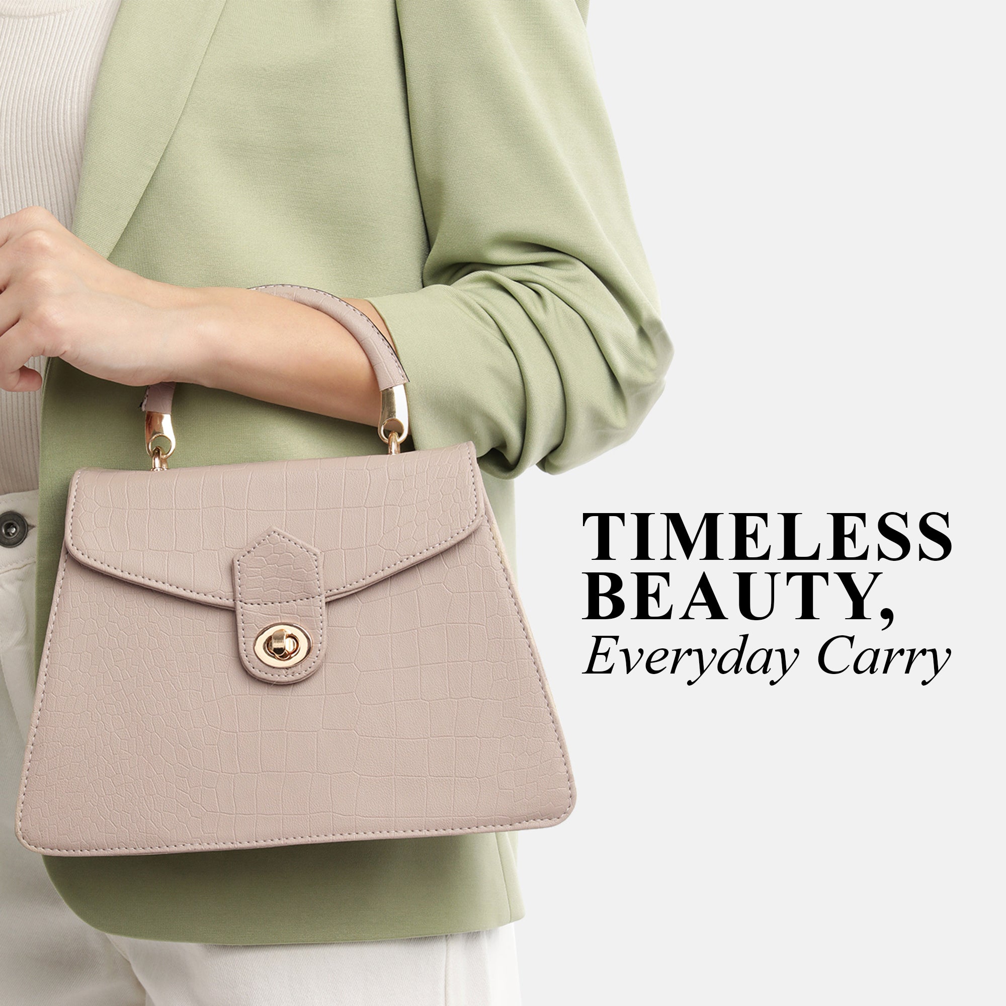 Carlton London Women Handbag - CLLP-907 CREAM_