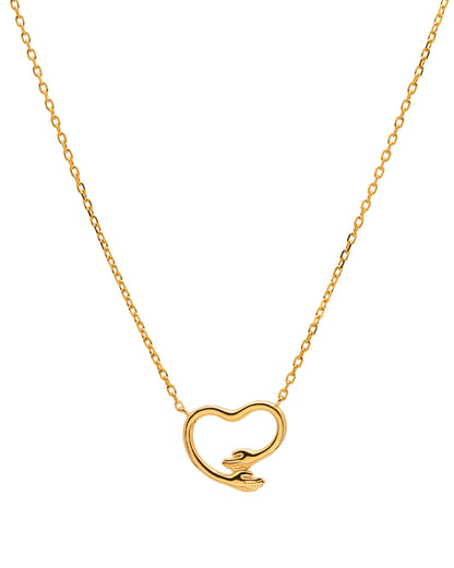18kt Gold Plated Heart Pendant and Chain