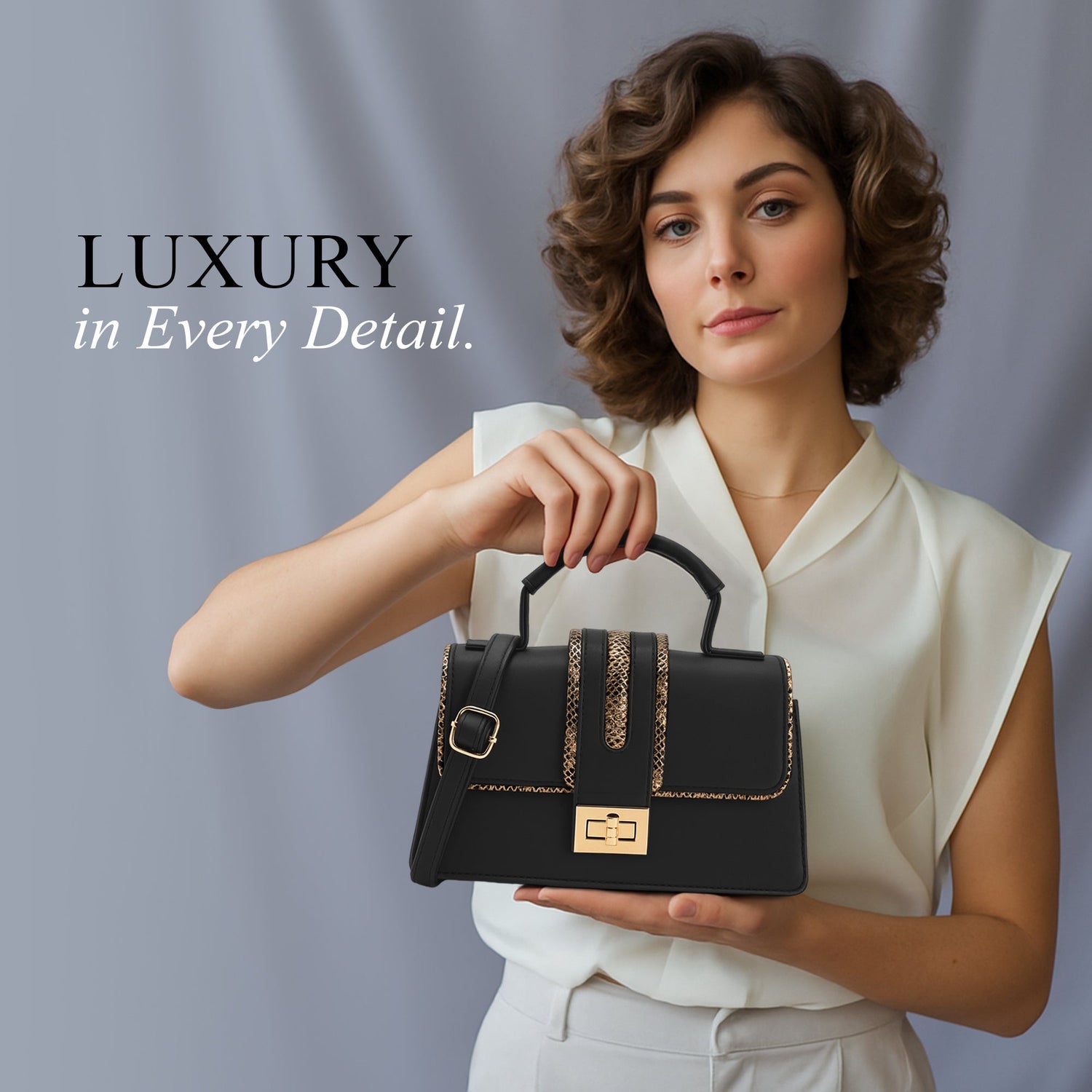 Carlton London Women Handbag - CLLP-984 BLACK