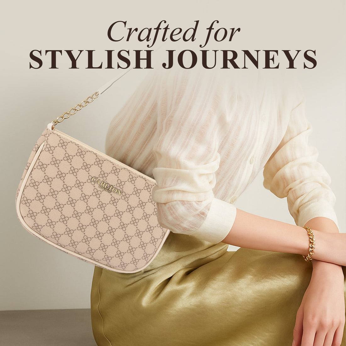 Carlton London Women Handbag - CLLP-903 BEIGE