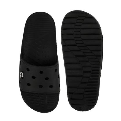 Men Perforated Comfort Solid Slider